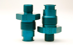 Two Blue Fittings
